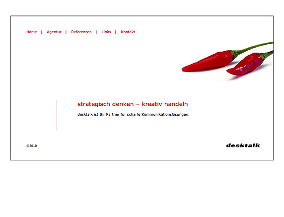 Bild 1 desktalk Website